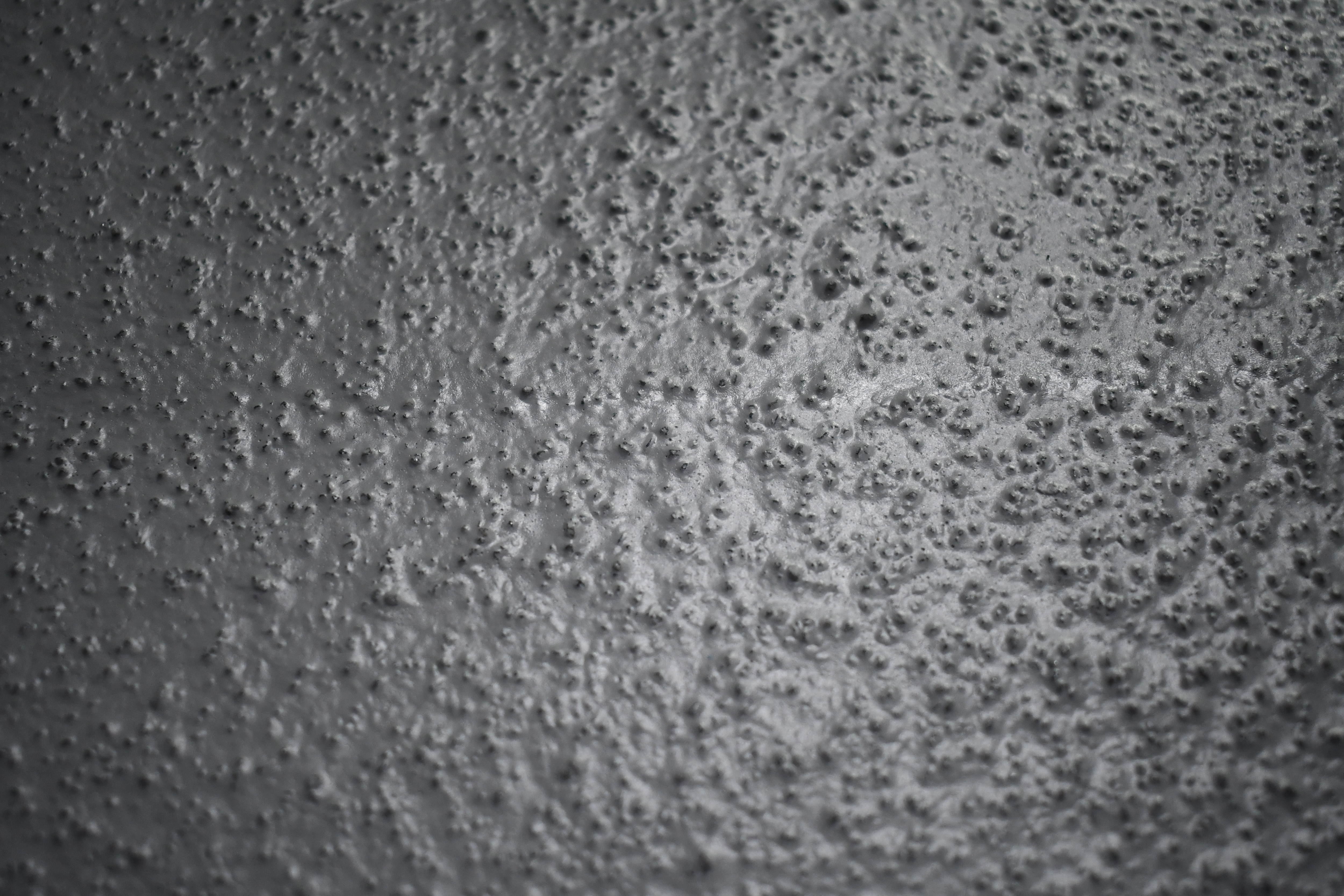 Closeup photo of solidified PMMA roof membrane