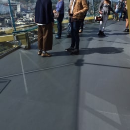 Space needle observation deck with siplast products