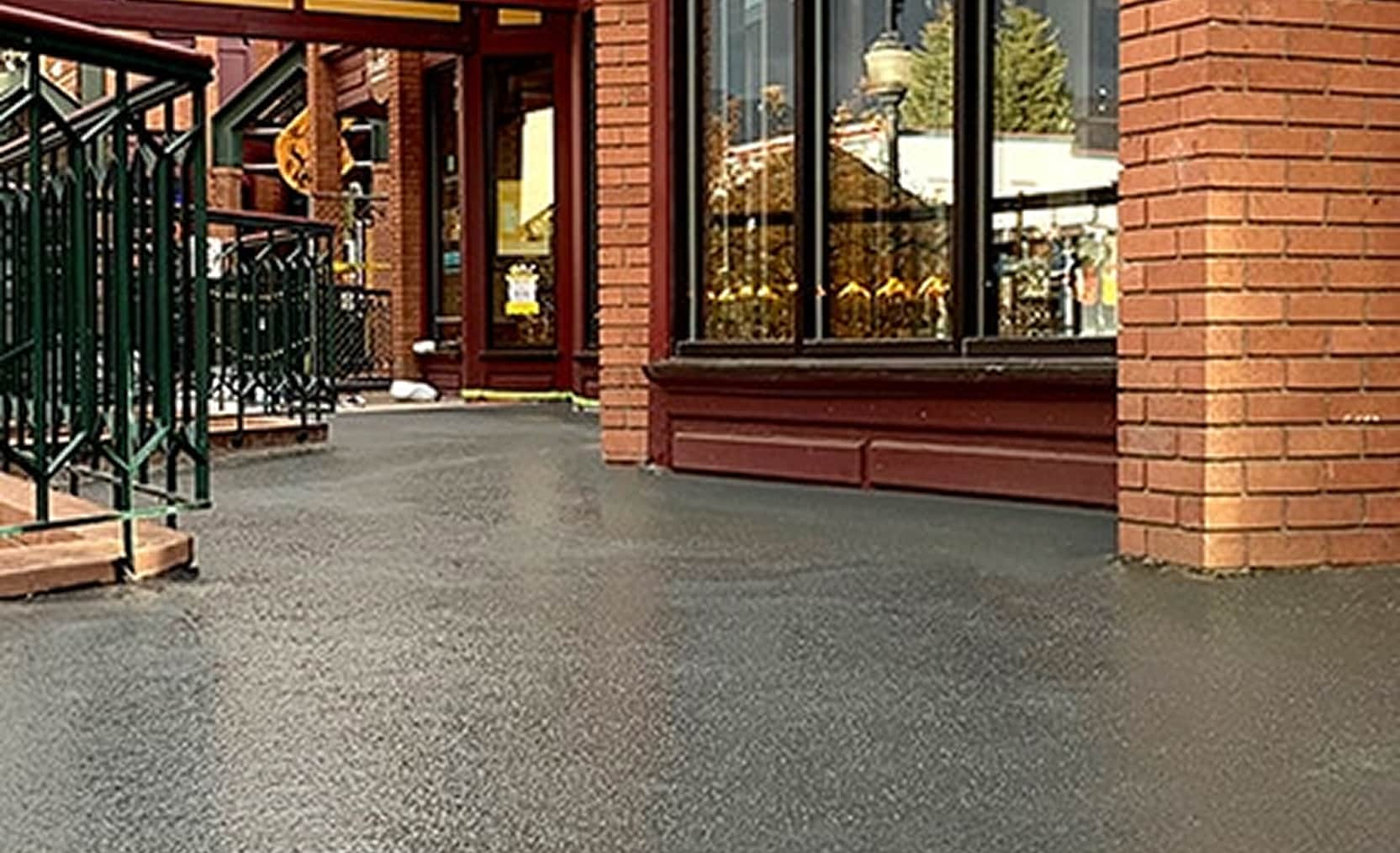 Pedestrian PUR Deck coatings in outdoor mall