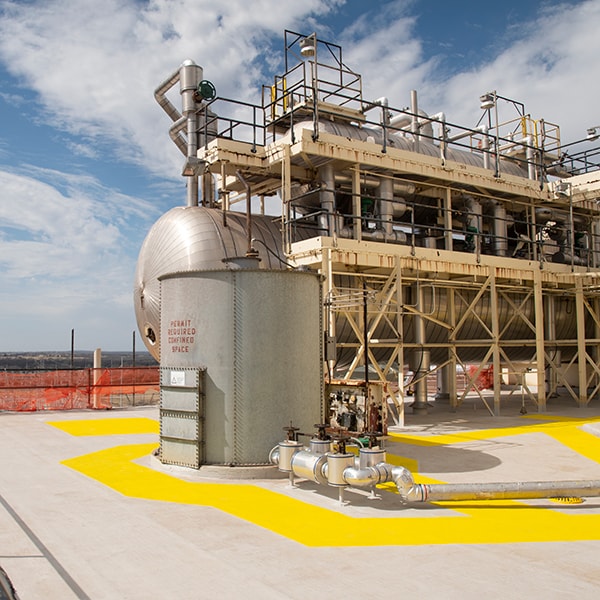 Parapro flashing and roof membrane system on Power Plant in OK