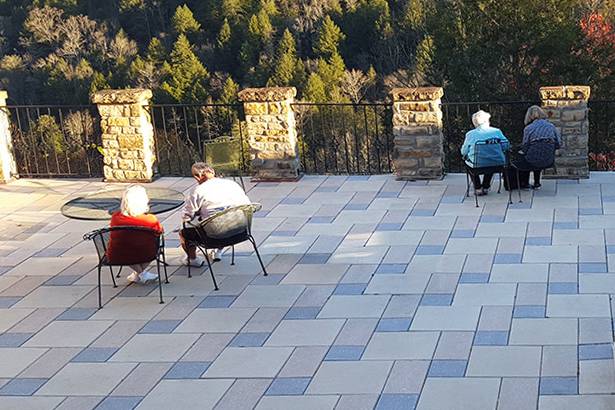 Plaza deck at Cumberland Falls Terrace