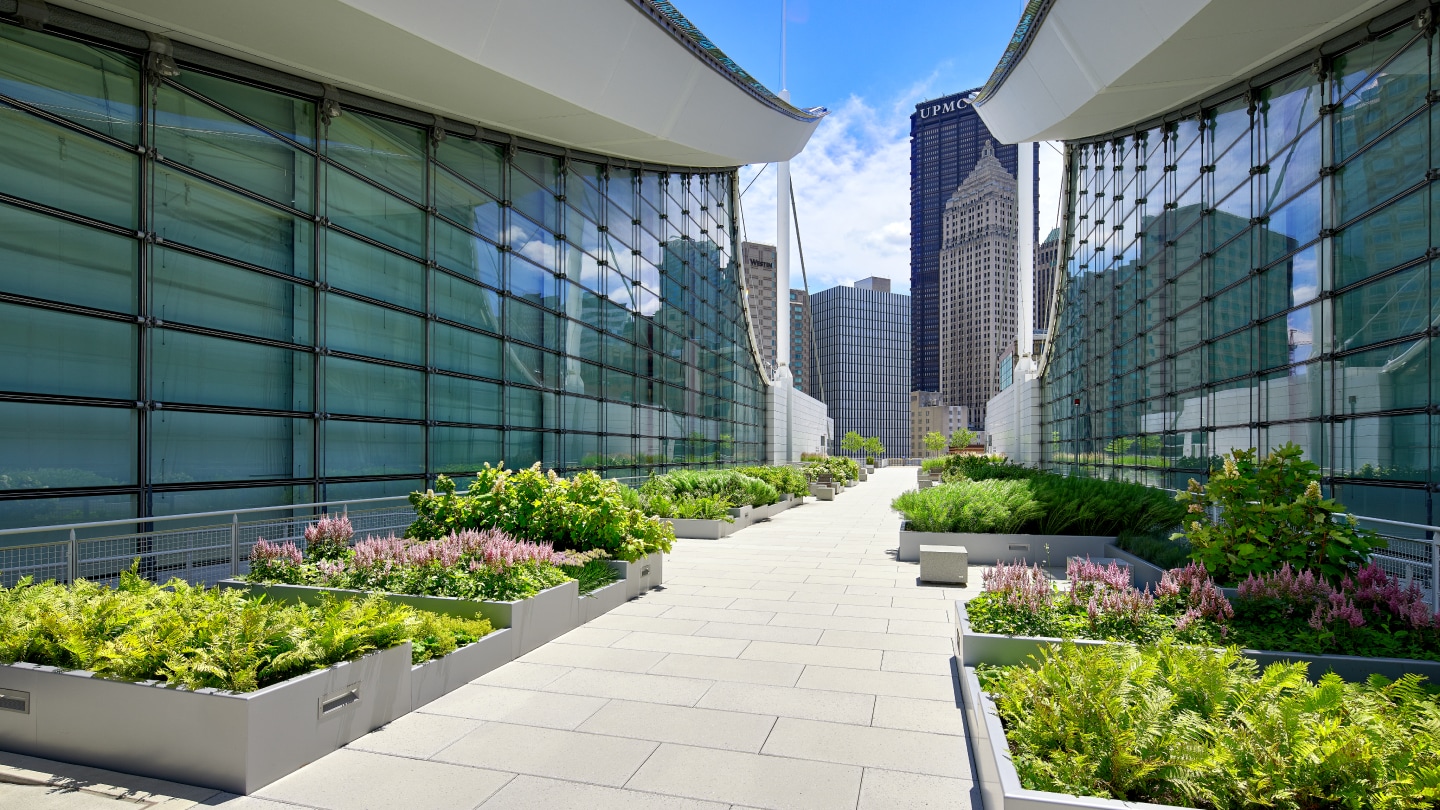 Patio view of David L. Lawrence Convention Center