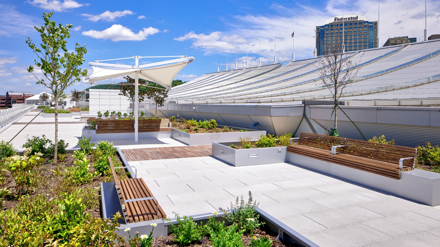 Patio view of David L. Lawrence Convention Center