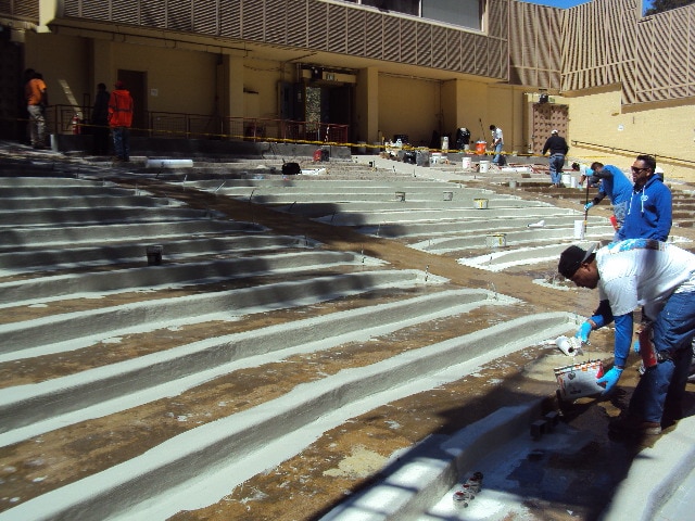 During installation of PMMA Membrane at Ford Theater