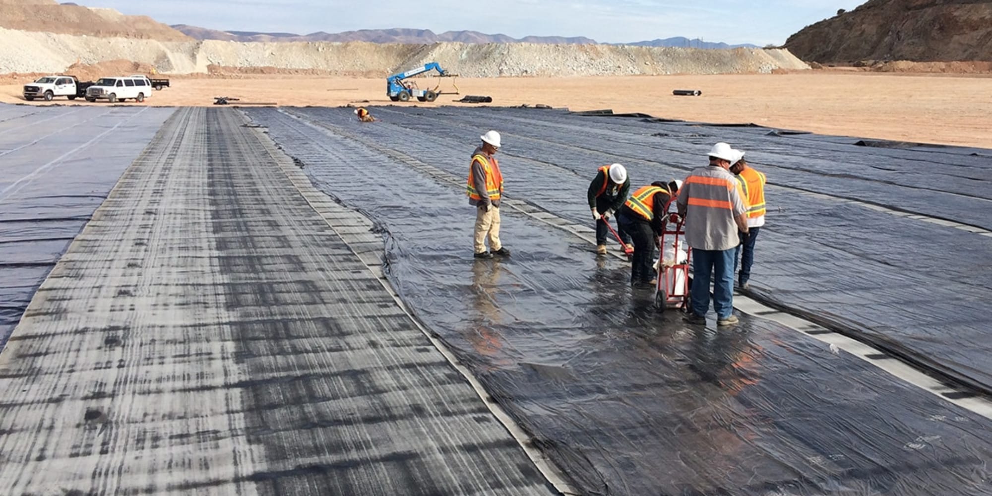 Teranap geomembrane installed at a landfill