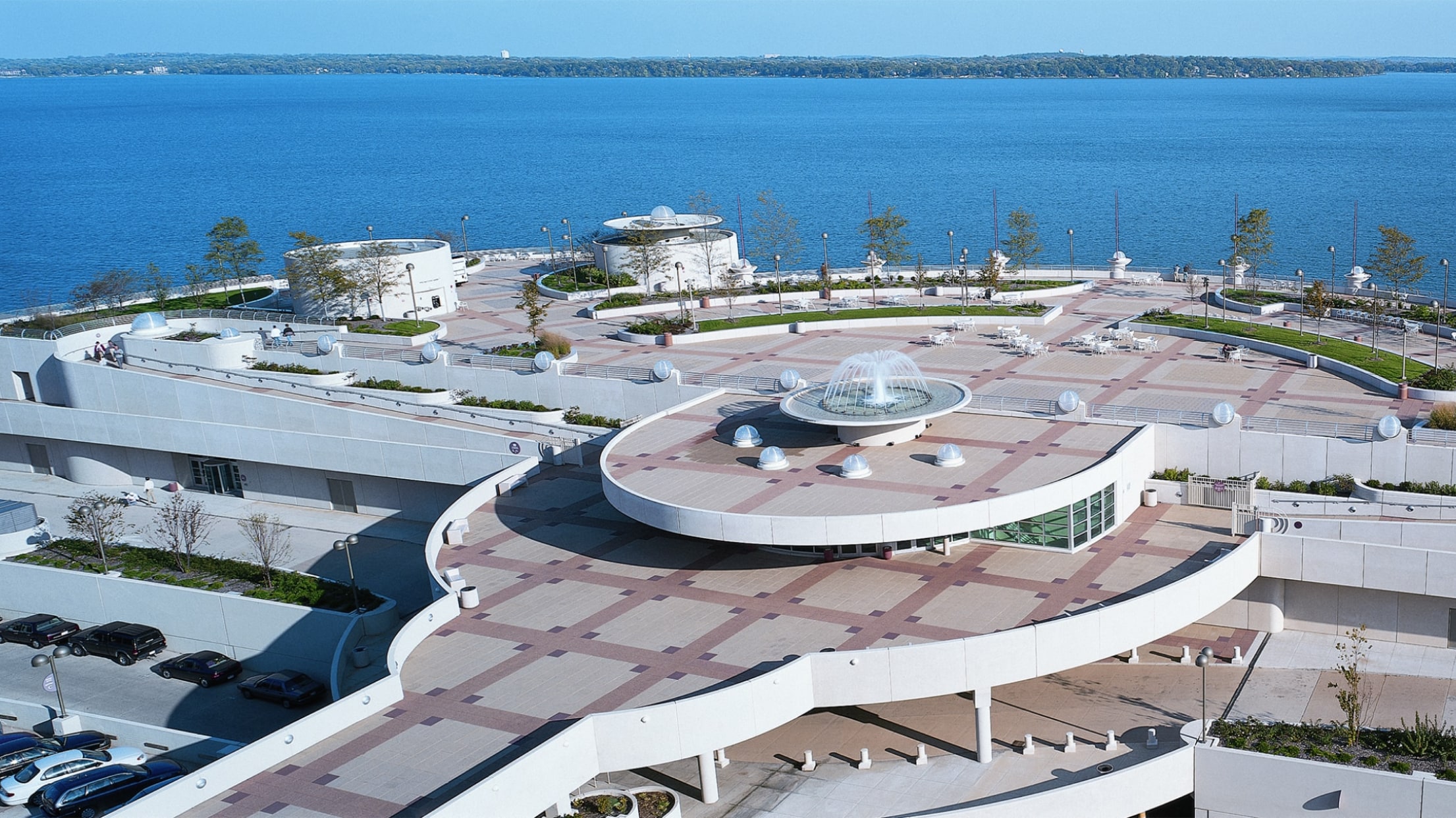 Monona Terrace with Siplast waterproofing and amenity systems