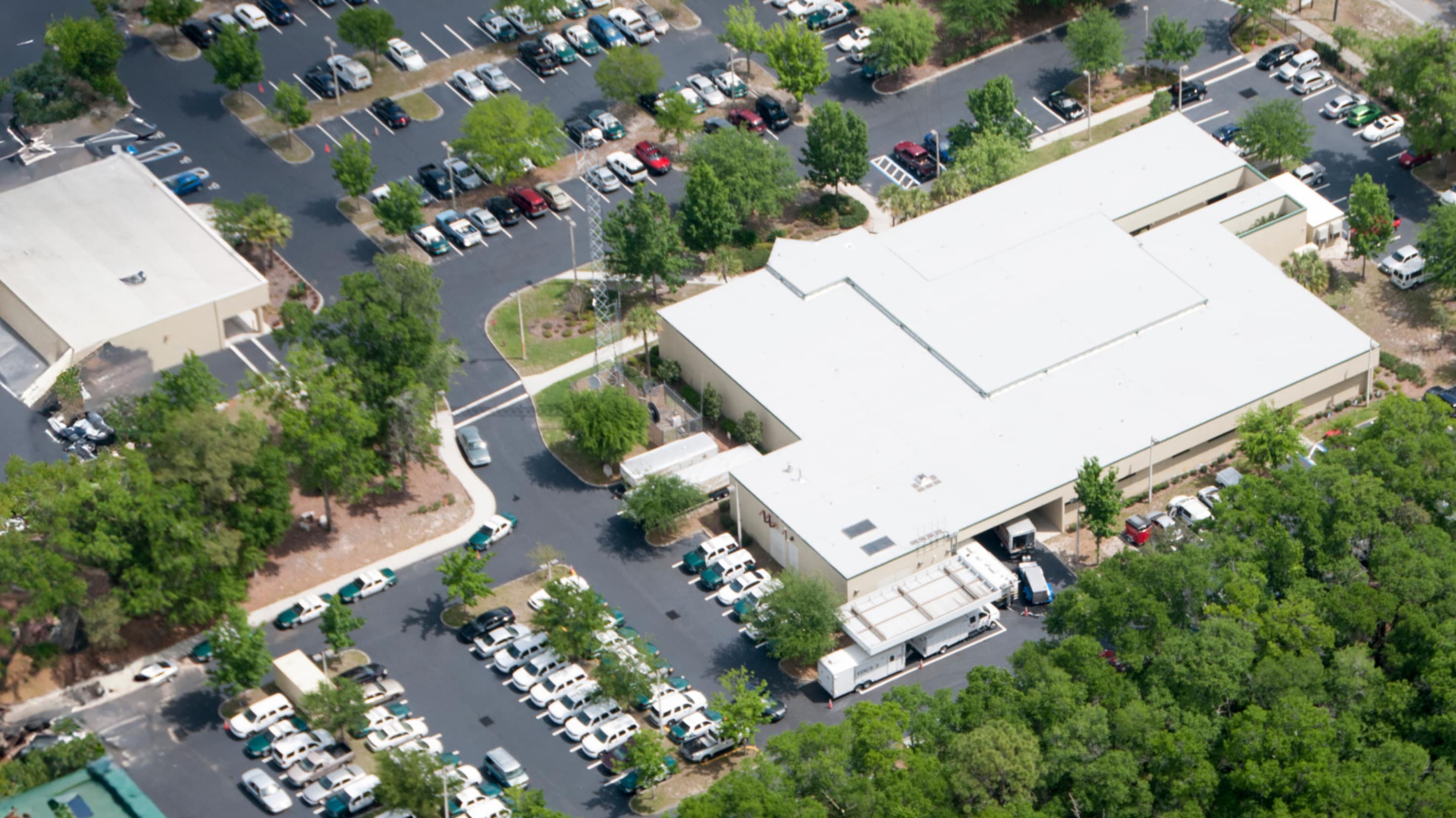 Aerial view of Alachua County Communications and Emergency Center