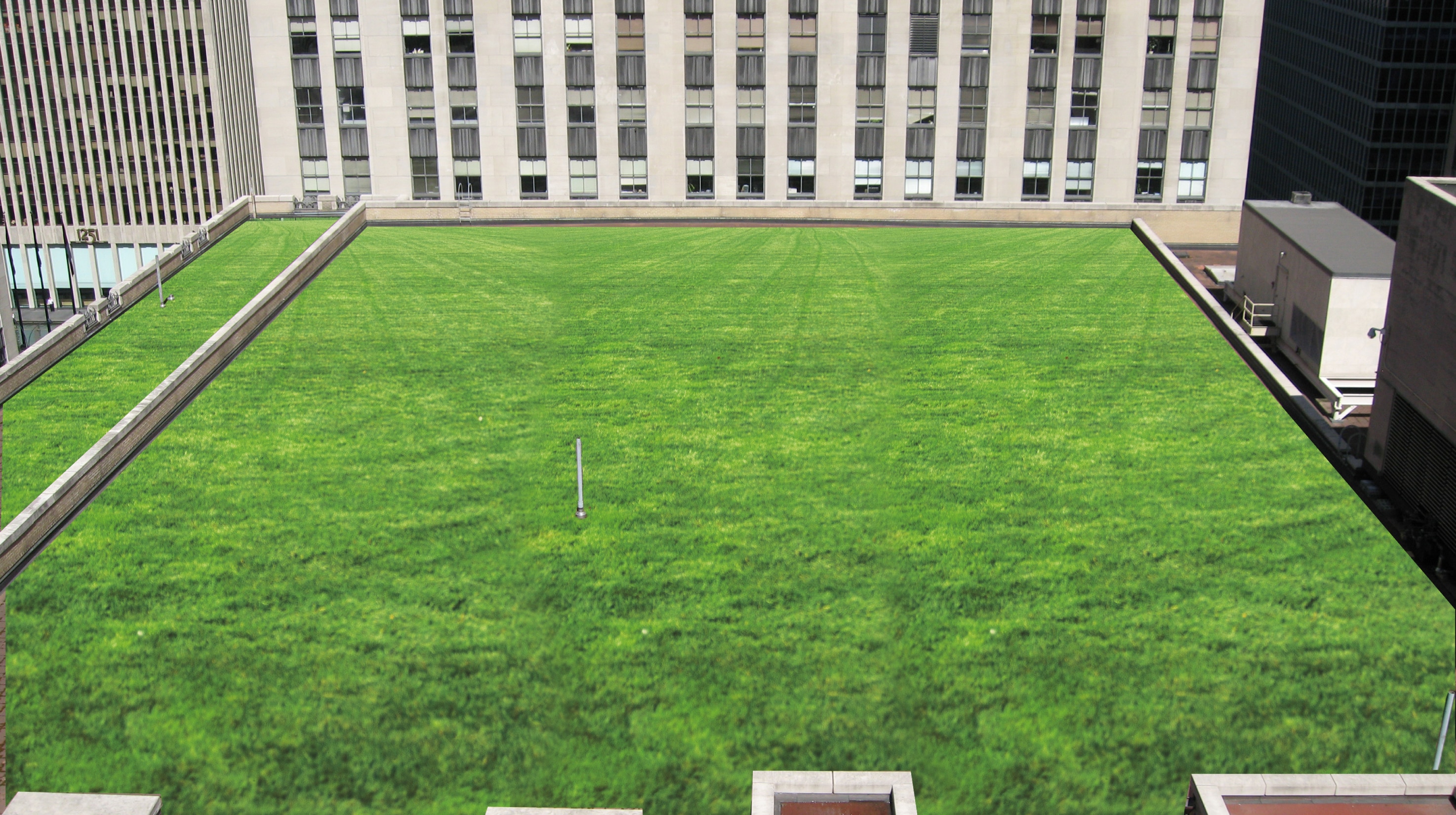 View of Siplast potable water solution on a commercial rooftop