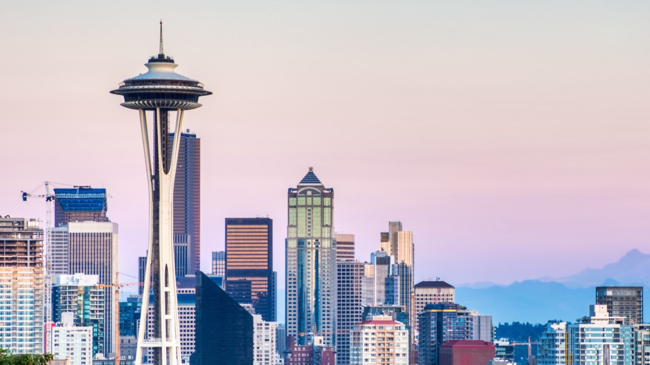 View of Space Needle with Siplast roofing materials