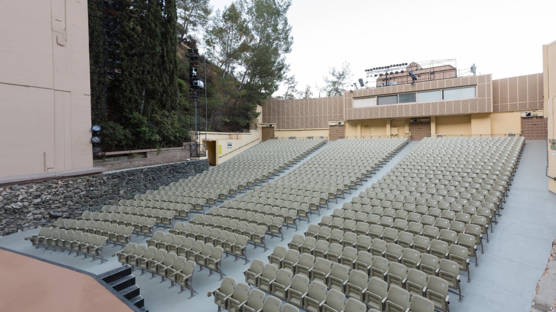 The Ford Theater with Siplast waterproofing system in the outdoor theater